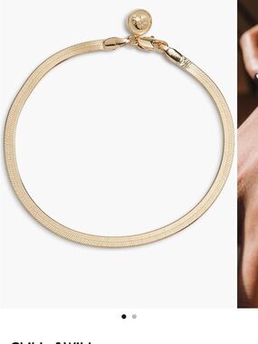 Gold Herringbone Bracelet